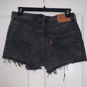 Levi’s Distressed Black Women’s Shorts